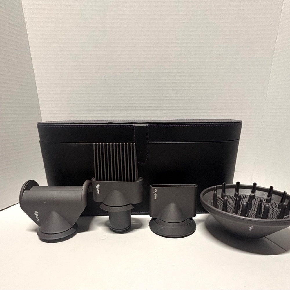 Dyson Supersonic Hair Dryer Attachment lof of (4) + Black Case - NO Dryer